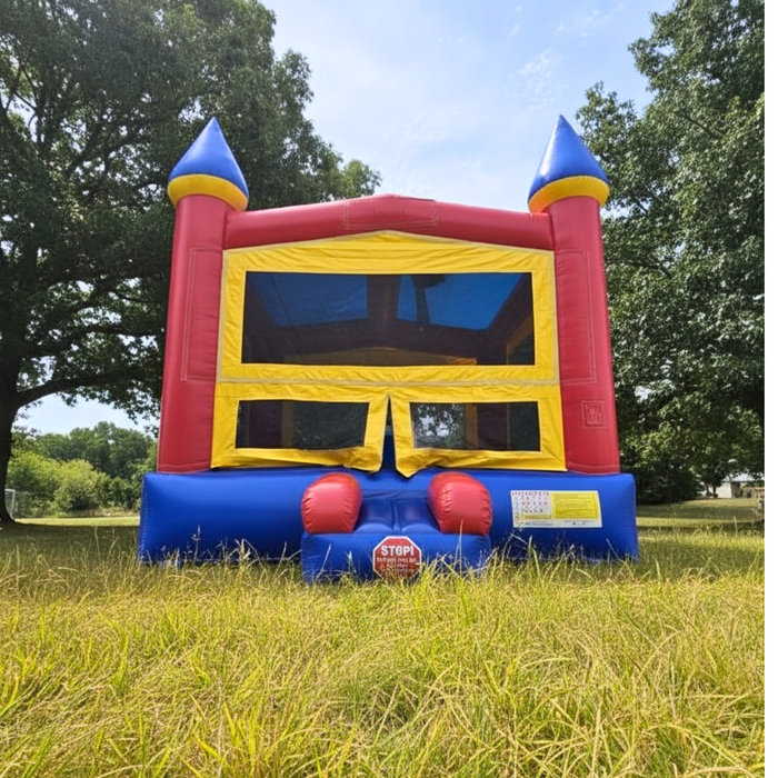 Front Entry Castle Bounce House – Commercial Inflatable for Parties and Events