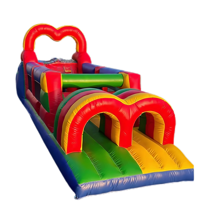 32' Turbo Run Inflatable Obstacle Course - Commercial Grade
