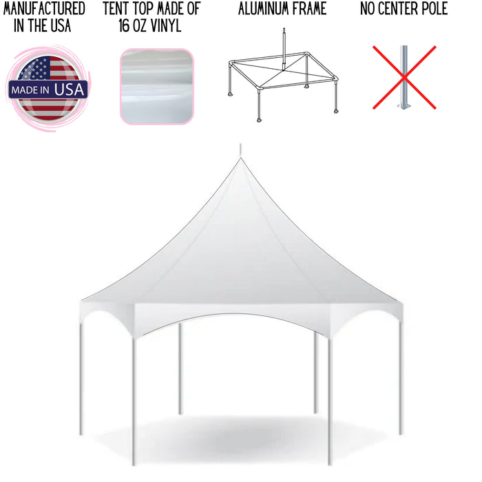 20'x20' Hexagon Pinnacle Frame Tent