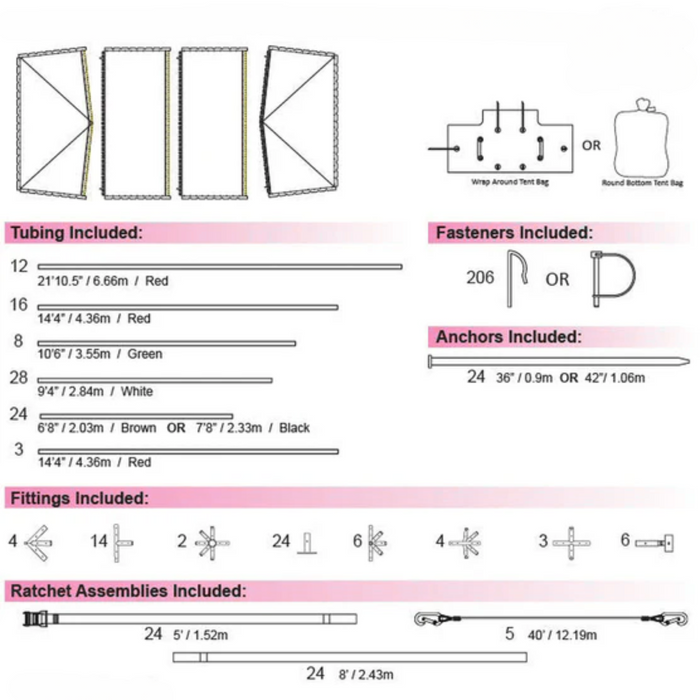 40x80 Classic  Frame Tent - Commercial Heavy Duty Party & Event Canopy
