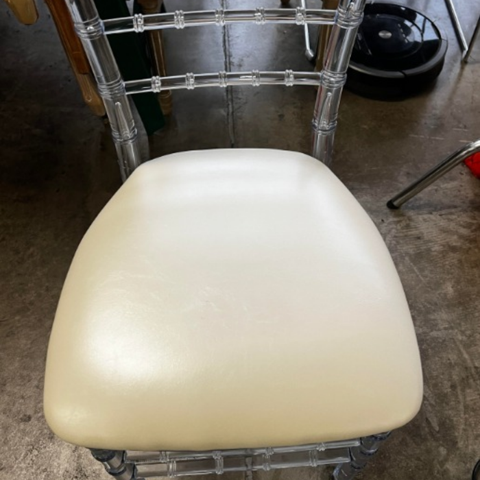 Wood Backed Vinyl Chiavari Cushion