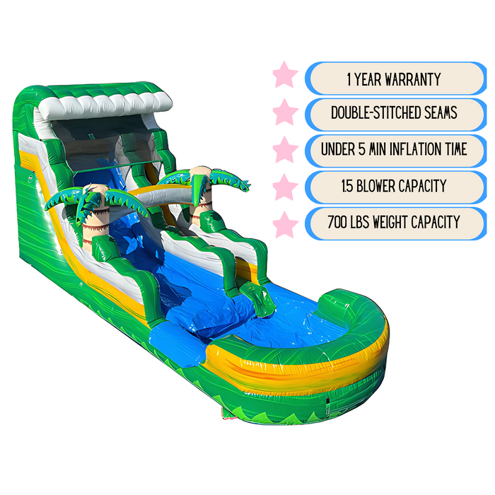 14' Tropical Blast Water Slide