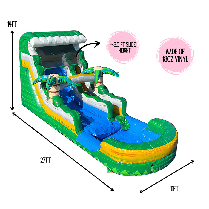 14' Tropical Blast Water Slide