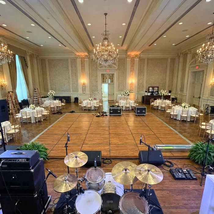 New England Plank Laminate Portable Dance Floor - Subfloor Included