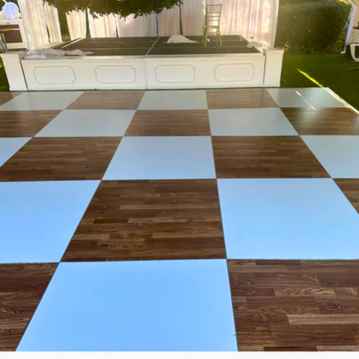 New England Plank Laminate Portable Dance Floor - Subfloor Included