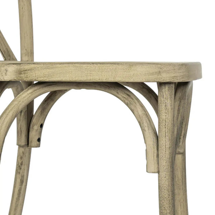 Cross Back Resin Chair