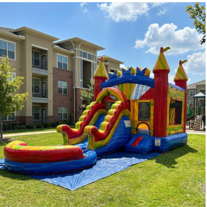 Marble Rush Slide Combo Wet/Dry - Commercial Grade