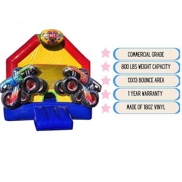 13x13 Monster Trucks Bouncer