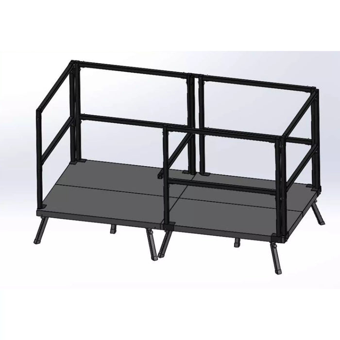 Stage Railing Cart MyStage Portable Stage Railing — Beyond Tent