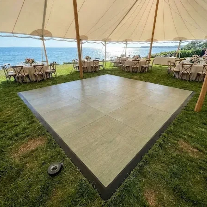 Natural Green Portable Dance Floor - Commercial Grade