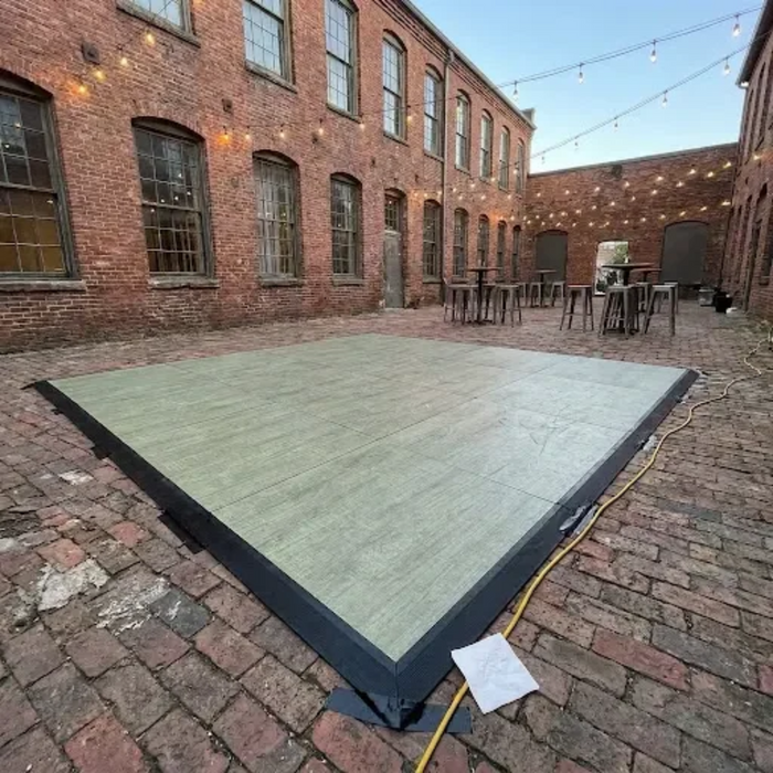 Natural Green Portable Dance Floor - Commercial Grade