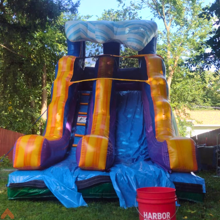 15' Lightweight Caribbean Wave Waterslide