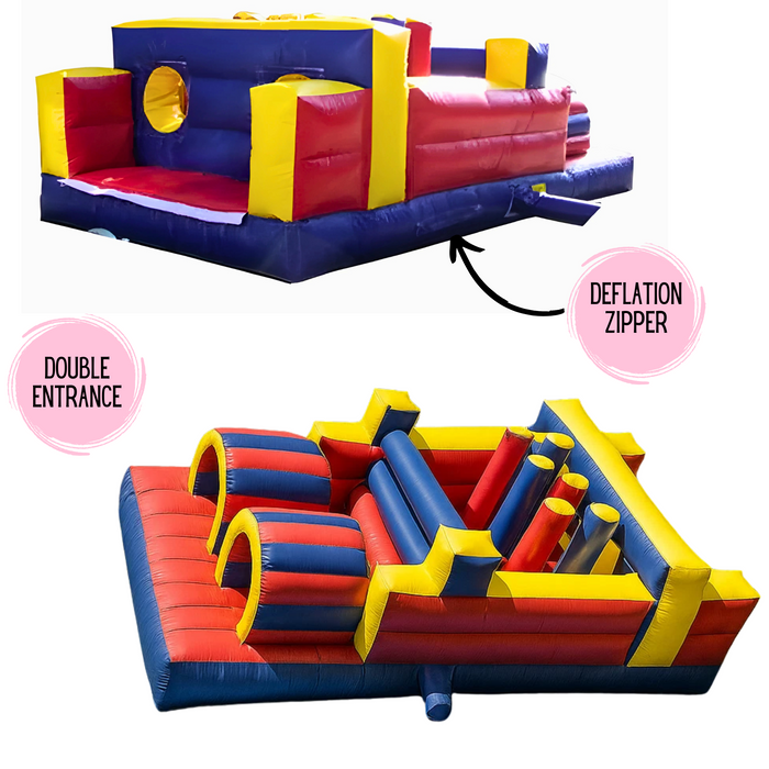 20' Commercial Inflatable Obstacle Challenge – Dual-Lane