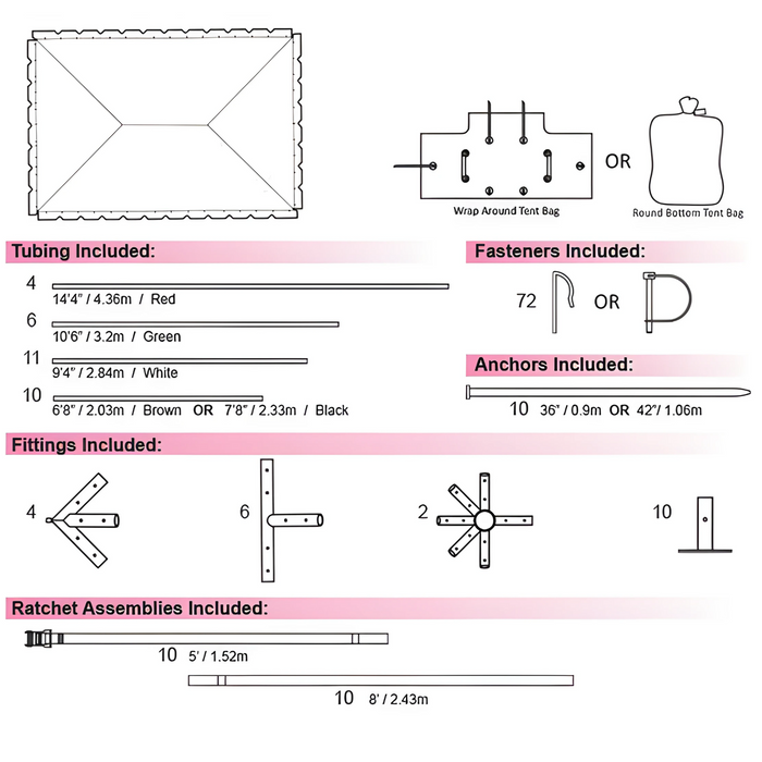 20x30 Classic Series Frame Tent - Commercial Heavy Duty Party & Event Canopy