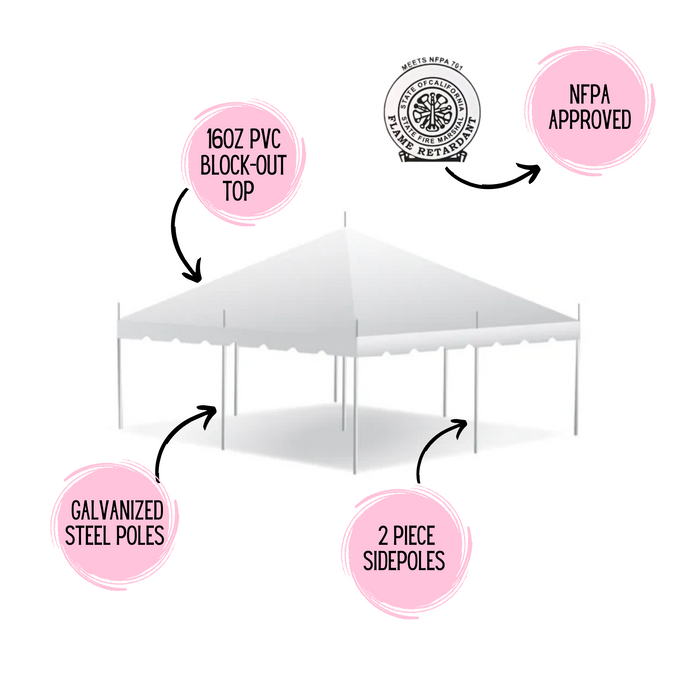 20x20 Premium Pole Tent
