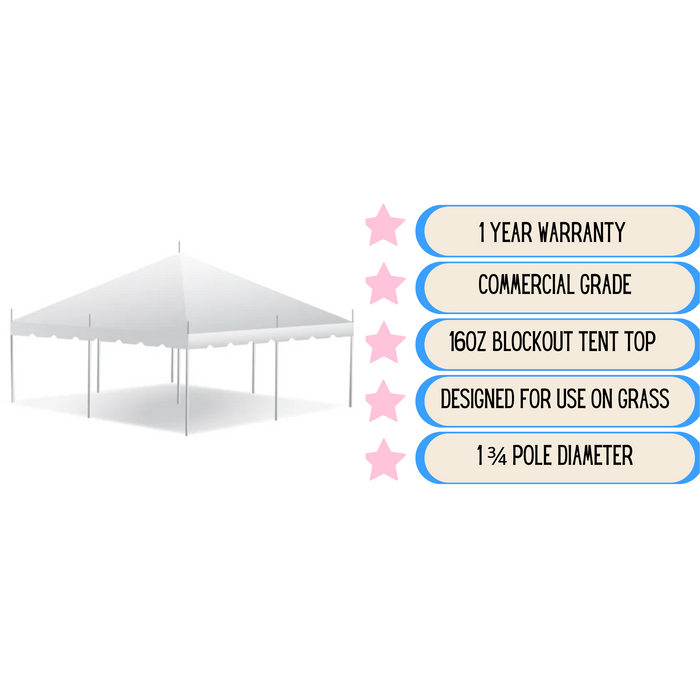 20x20 Premium Pole Tent
