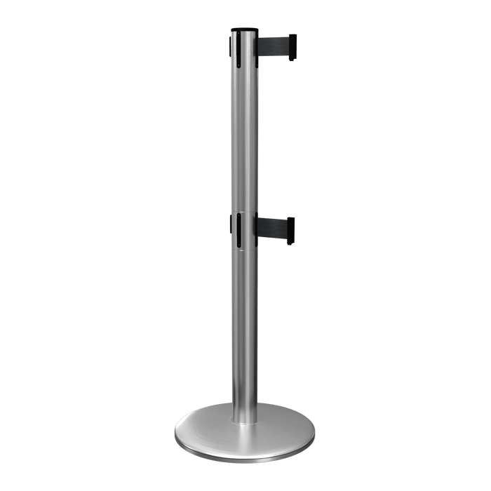 QueuePro Twin 250 Retractable Belt Stanchion