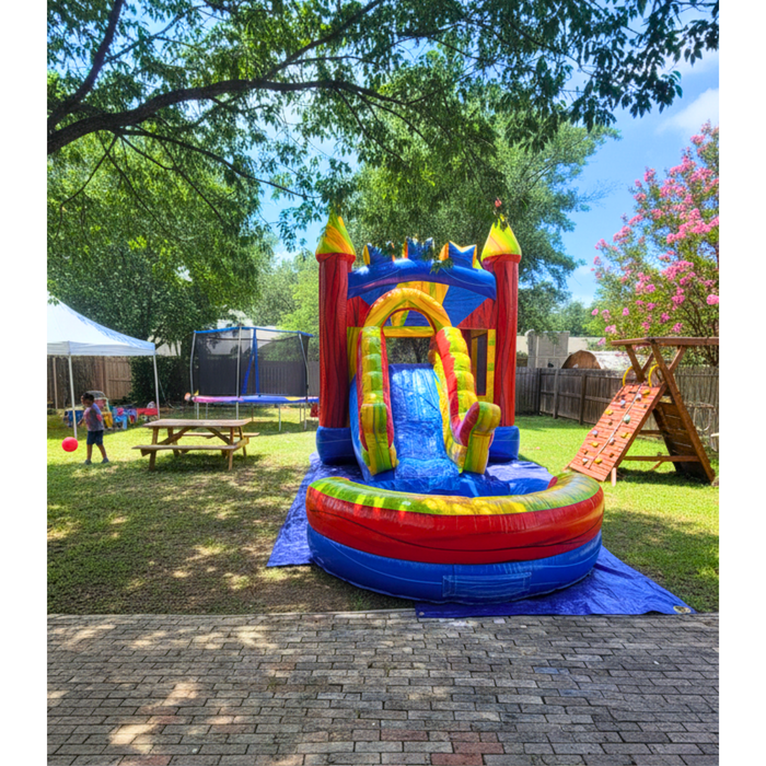 Marble Rush Slide Combo Wet/Dry - Commercial Grade