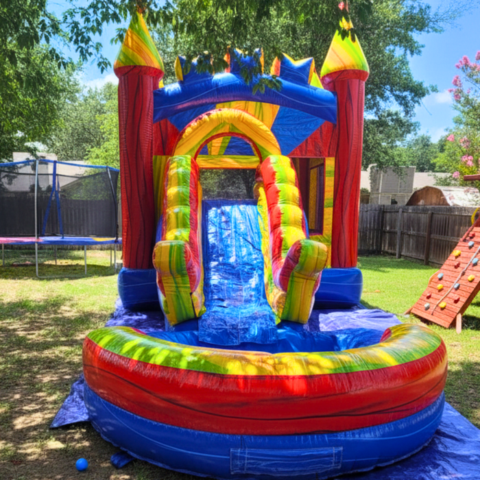 Marble Rush Slide Combo Wet/Dry - Commercial Grade