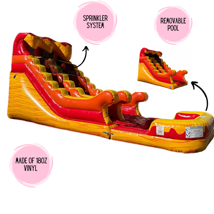 15' Magma Wet/Dry  Water Slide Slide