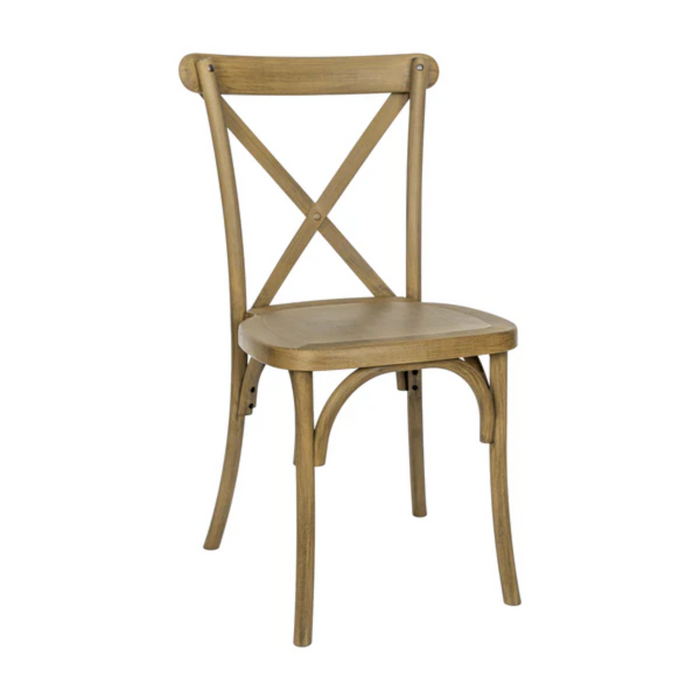 Cross Back Resin Chair