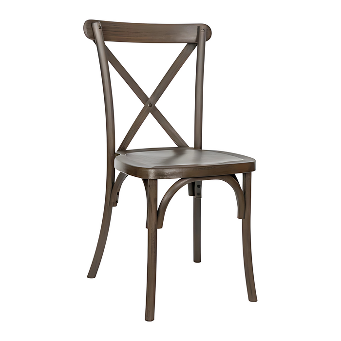 Cross Back Resin Chair