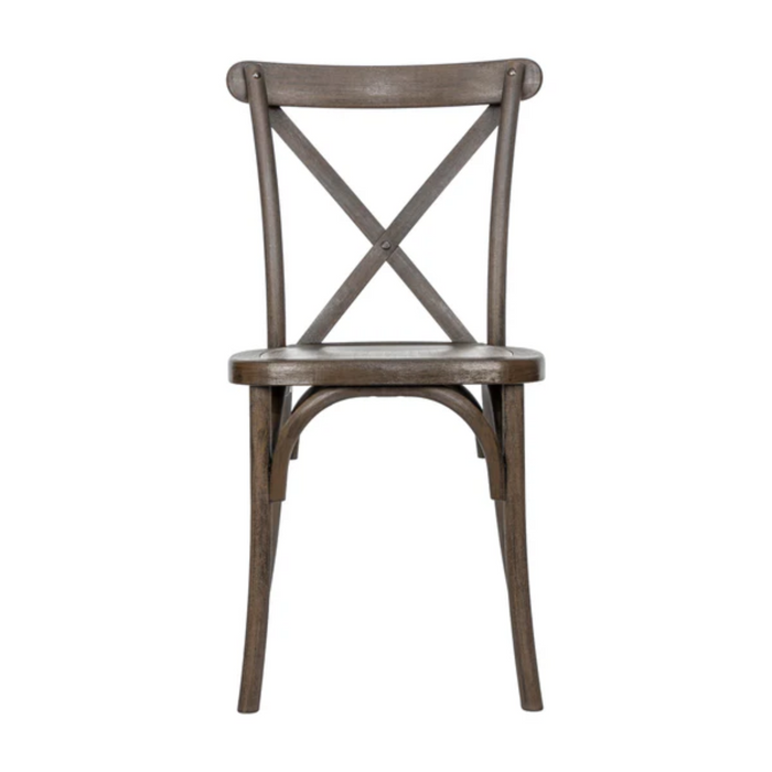 Cross Back Resin Chair
