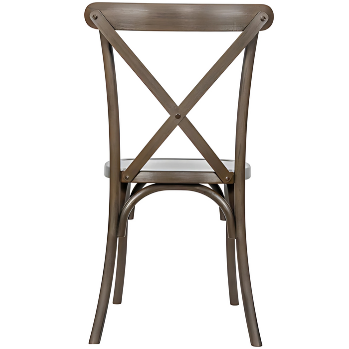 Cross Back Resin Chair