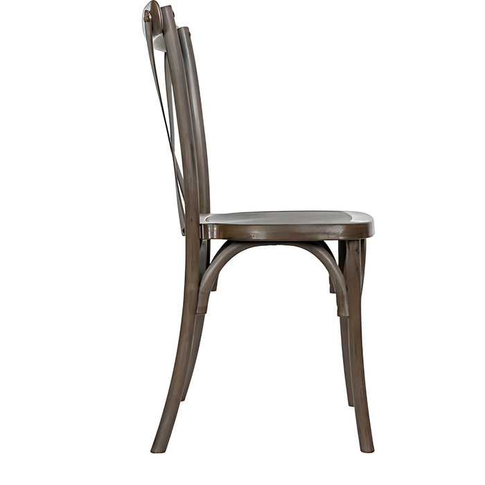 Cross Back Resin Chair