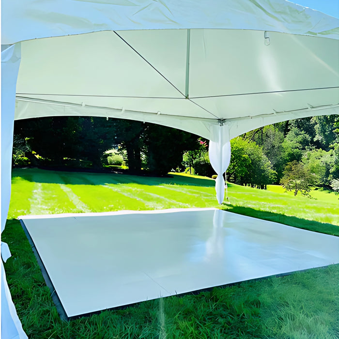 dance tent Glossy White Portable Dance Floor — Beyond Tent
