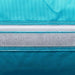 Beyond Tent Solar Dual Lane Combo close-up of zipper and Velcro seam construction on teal vinyl panel