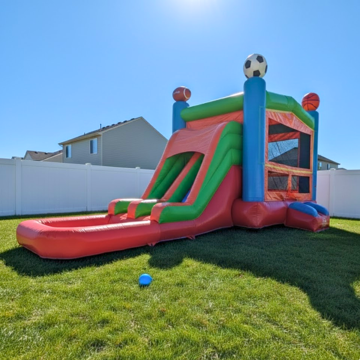 Beyond Tent All‑Star Combo Bounce House with Water Slide and Pool – Commercial Inflatable