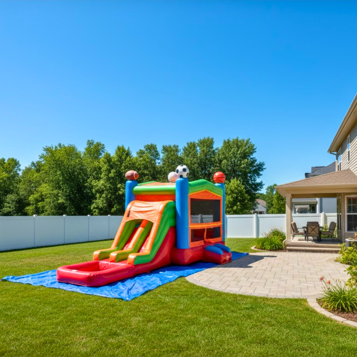 Beyond Tent All‑Star Combo Bounce House with Water Slide and Pool – Commercial Inflatable