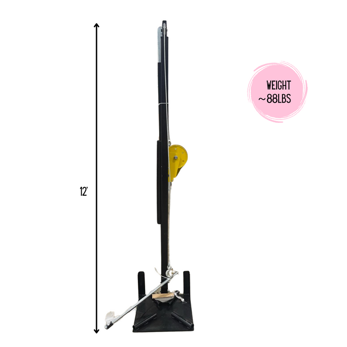 Beyond Tent 12' Frame Tent Jack weight in a white background. 