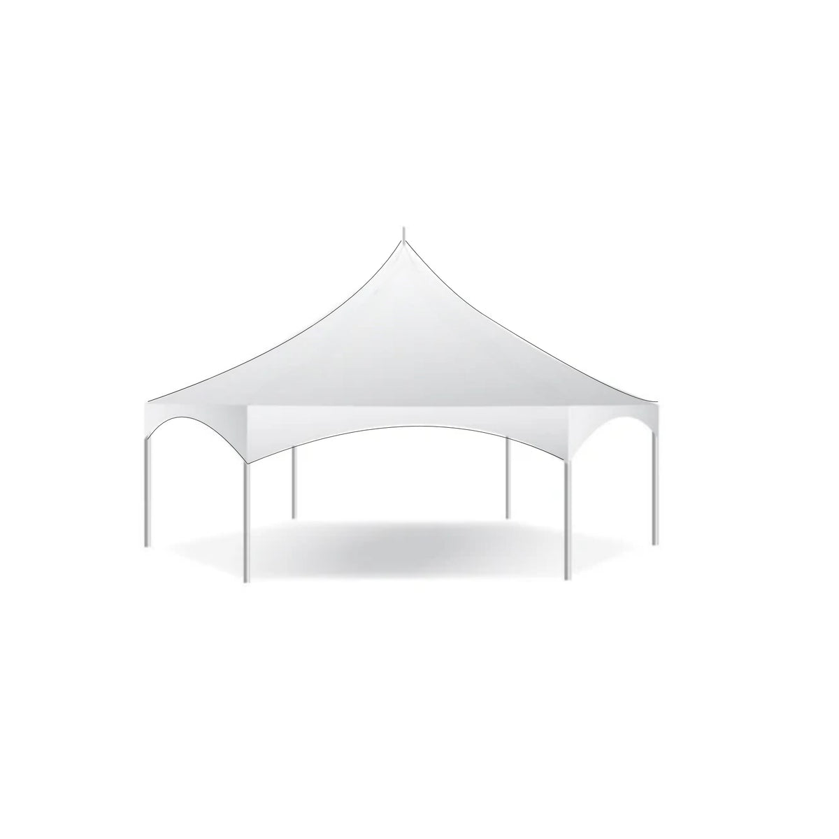 30x30 Hexagon Pinnacle Frame Tent — Beyond Tent