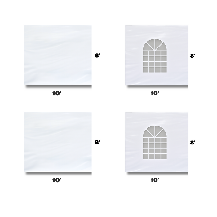 10x10 Universal Blockout Sidewall Kit (8')