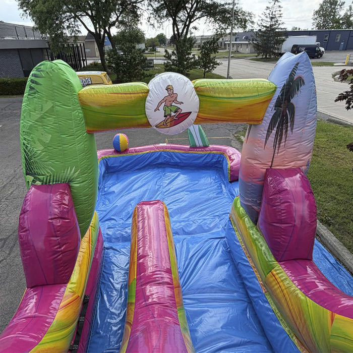 20 foot Surf Slide pool and slide lane