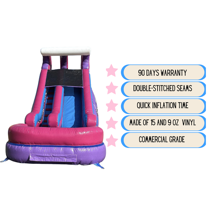 16' Bubblegum Lightweight Slide