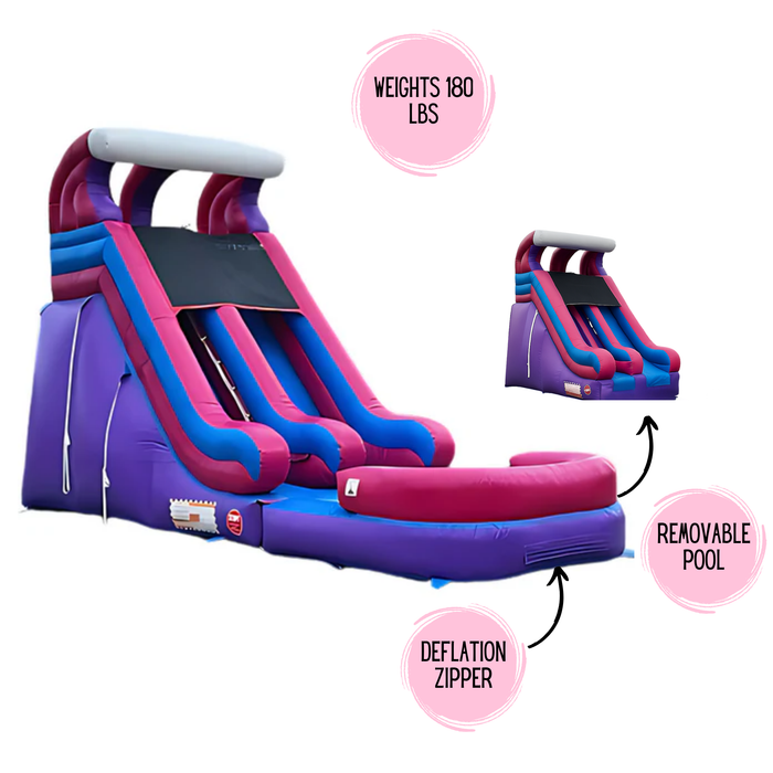 16' Bubblegum Lightweight Slide