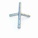 Beyond Tent West Coast Frame Tent Ridge Crown Fitting, galvanized steel 5-way crown connector fitting isolated on a white background