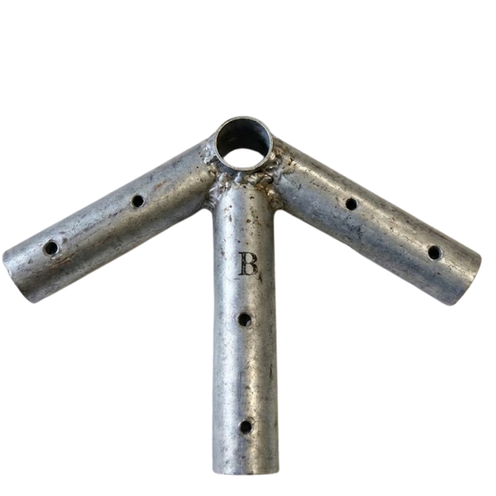 West Coast Frame Tent Gable 4-Way Crown Fitting