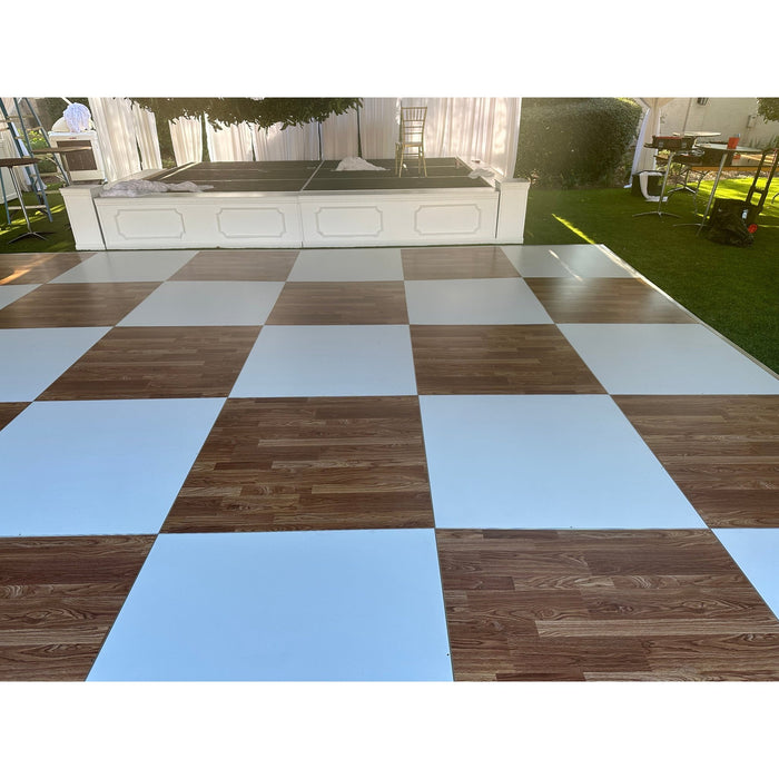 tenting laminat White Laminate Portable Dance Floor