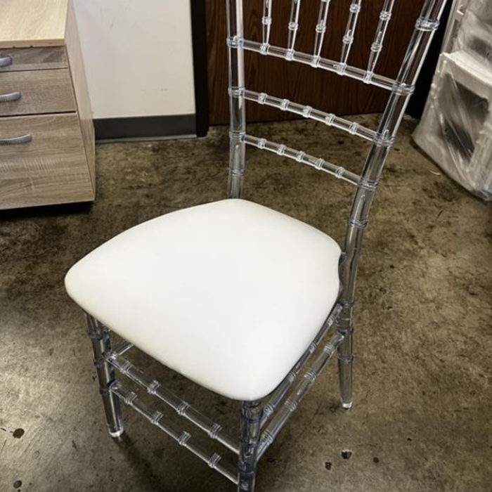 Wood Backed Vinyl Chiavari Cushion