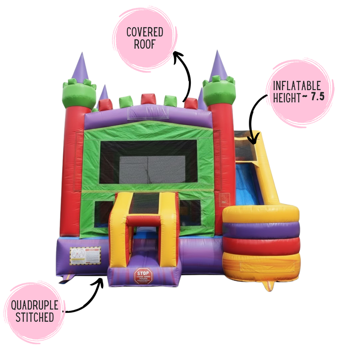 Beyond Tent Royal Splash Wet & Dry Combo -Commercial Grade Inflatable Bouncer