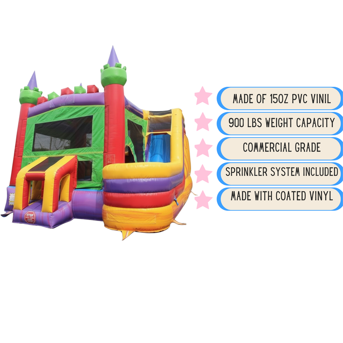 Beyond Tent Royal Splash Wet & Dry Combo -Commercial Grade Inflatable Bouncer