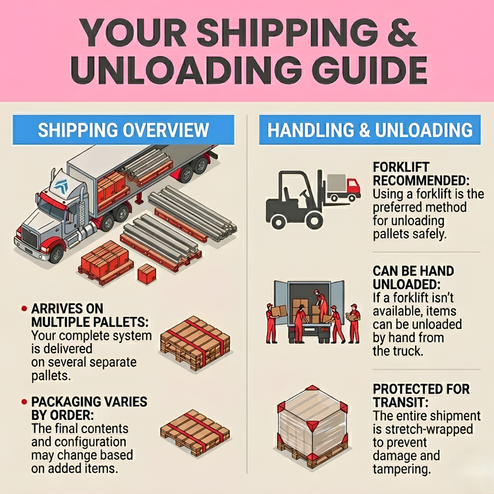 Beyond Tent, shipping guidelines. 