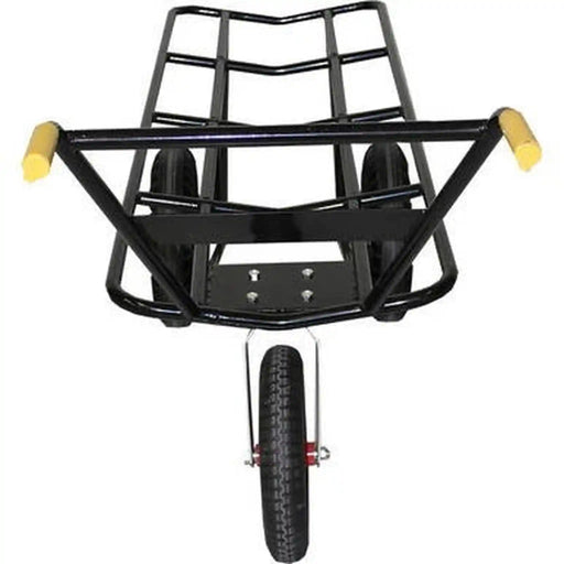 Beyond Tent job-site tent dolly, black all-terrain 3-wheel cart for hauling tent tops and gear