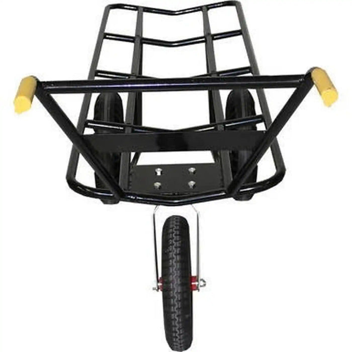 Beyond Tent job-site tent dolly, black all-terrain 3-wheel cart for hauling tent tops and gear