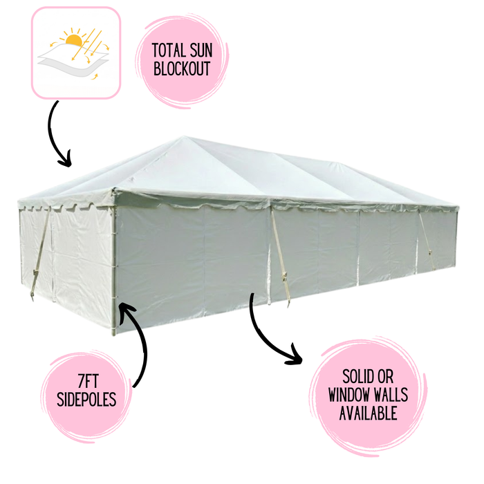 Beyond Tent 20x40 West Coast Commercial Frame Tent – 16 oz Vinyl Top