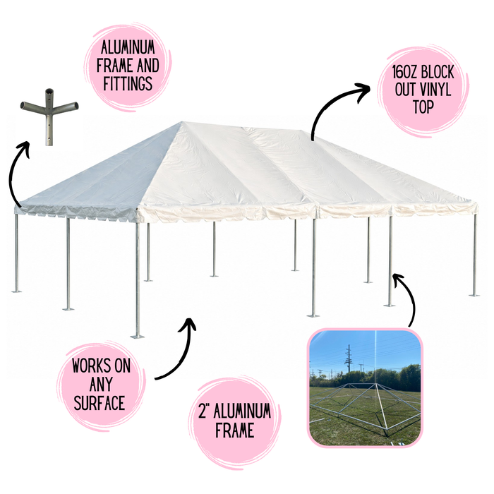 aluminum frame tent 30x40 Classic Series West Coast Frame Tent Commercial Grade